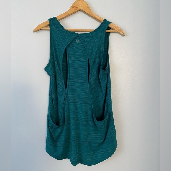 Eddie Bauer Tops - Eddie Bauer Size Small Yoga Active Racerback Draped Tank Top Freedry Teal